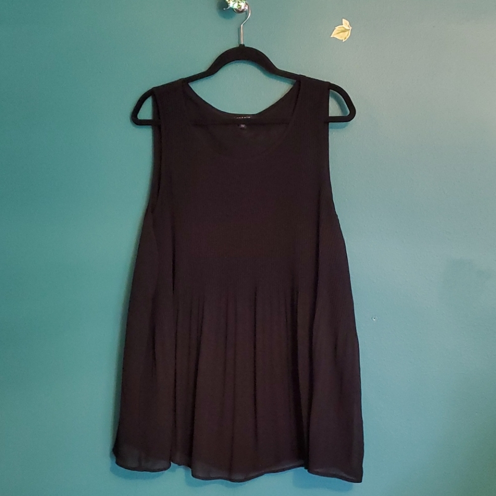 Black chiffon torrid blouse